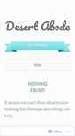 Mobile Screenshot of desertabode.wordpress.com