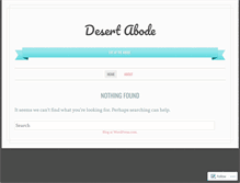 Tablet Screenshot of desertabode.wordpress.com