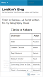 Mobile Screenshot of lordkim.wordpress.com