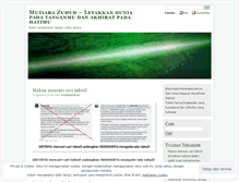 Tablet Screenshot of mutiarazuhud.wordpress.com