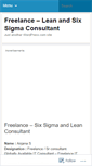 Mobile Screenshot of anjanaleansixsigmaconsultingbangalore.wordpress.com