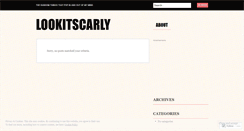 Desktop Screenshot of lookitscarly.wordpress.com
