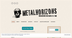 Desktop Screenshot of metalhorizons.wordpress.com