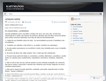 Tablet Screenshot of kafumango.wordpress.com