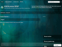 Tablet Screenshot of geolivrosifsp.wordpress.com