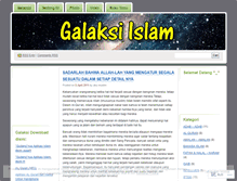 Tablet Screenshot of galaksiislam.wordpress.com