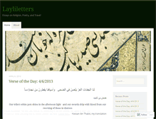 Tablet Screenshot of layliletters.wordpress.com