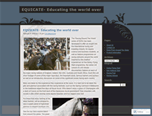 Tablet Screenshot of equicate.wordpress.com