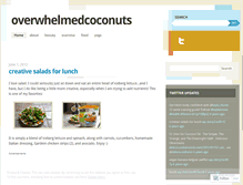 Tablet Screenshot of overwhelmedcoconuts.wordpress.com