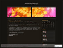 Tablet Screenshot of dontblinkphotography.wordpress.com