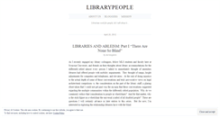 Desktop Screenshot of librarypeople.wordpress.com