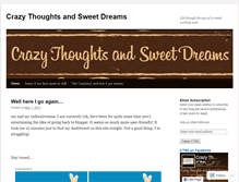 Tablet Screenshot of crazythoughtsandsweetdreams.wordpress.com