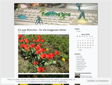 Tablet Screenshot of flashfrog.wordpress.com