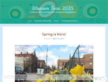 Tablet Screenshot of blossomtour.wordpress.com