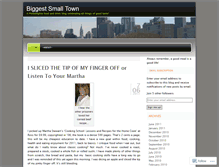 Tablet Screenshot of biggestsmalltown.wordpress.com