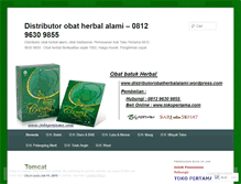 Tablet Screenshot of distributorobatherbalalami.wordpress.com