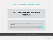 Tablet Screenshot of motivideen.wordpress.com