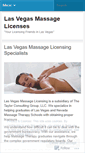 Mobile Screenshot of lasvegasmassagelicense.wordpress.com