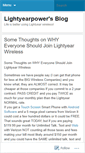Mobile Screenshot of lightyearpower.wordpress.com