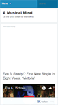Mobile Screenshot of amusicalmind.wordpress.com