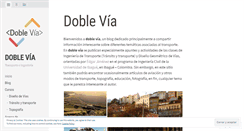 Desktop Screenshot of doblevia.wordpress.com