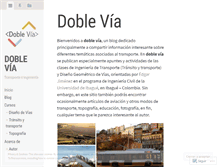 Tablet Screenshot of doblevia.wordpress.com