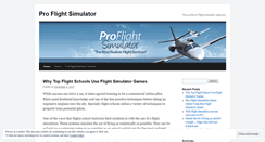 Desktop Screenshot of proflightsimulators.wordpress.com