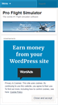 Mobile Screenshot of proflightsimulators.wordpress.com