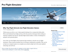 Tablet Screenshot of proflightsimulators.wordpress.com