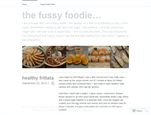 Tablet Screenshot of fussyfoodielife.wordpress.com