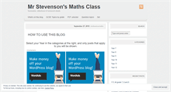 Desktop Screenshot of mrstevensonmaths.wordpress.com