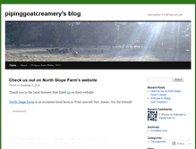 Tablet Screenshot of pipinggoatcreamery.wordpress.com