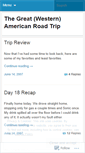 Mobile Screenshot of greatwesternroadtrip.wordpress.com