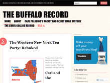 Tablet Screenshot of buffalorecord.wordpress.com