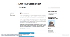 Desktop Screenshot of lawreports.wordpress.com