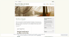 Desktop Screenshot of paulwriceauthor.wordpress.com