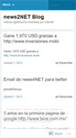 Mobile Screenshot of news2net.wordpress.com