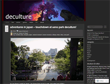Tablet Screenshot of deculture101.wordpress.com