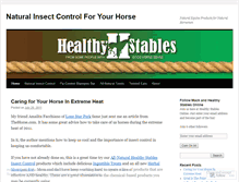 Tablet Screenshot of healthystables.wordpress.com