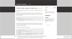 Desktop Screenshot of everydayscripting.wordpress.com