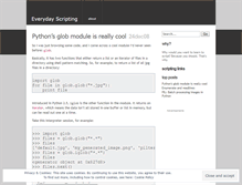 Tablet Screenshot of everydayscripting.wordpress.com