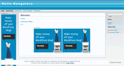 Desktop Screenshot of hellobangalore.wordpress.com