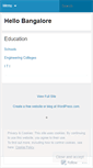 Mobile Screenshot of hellobangalore.wordpress.com