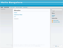 Tablet Screenshot of hellobangalore.wordpress.com