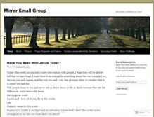 Tablet Screenshot of mirrorsmallgroup.wordpress.com