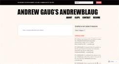 Desktop Screenshot of andrewgaug.wordpress.com