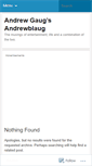 Mobile Screenshot of andrewgaug.wordpress.com