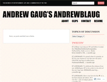 Tablet Screenshot of andrewgaug.wordpress.com