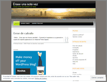 Tablet Screenshot of eraseunasolavez.wordpress.com