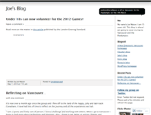 Tablet Screenshot of joedontworrymason.wordpress.com